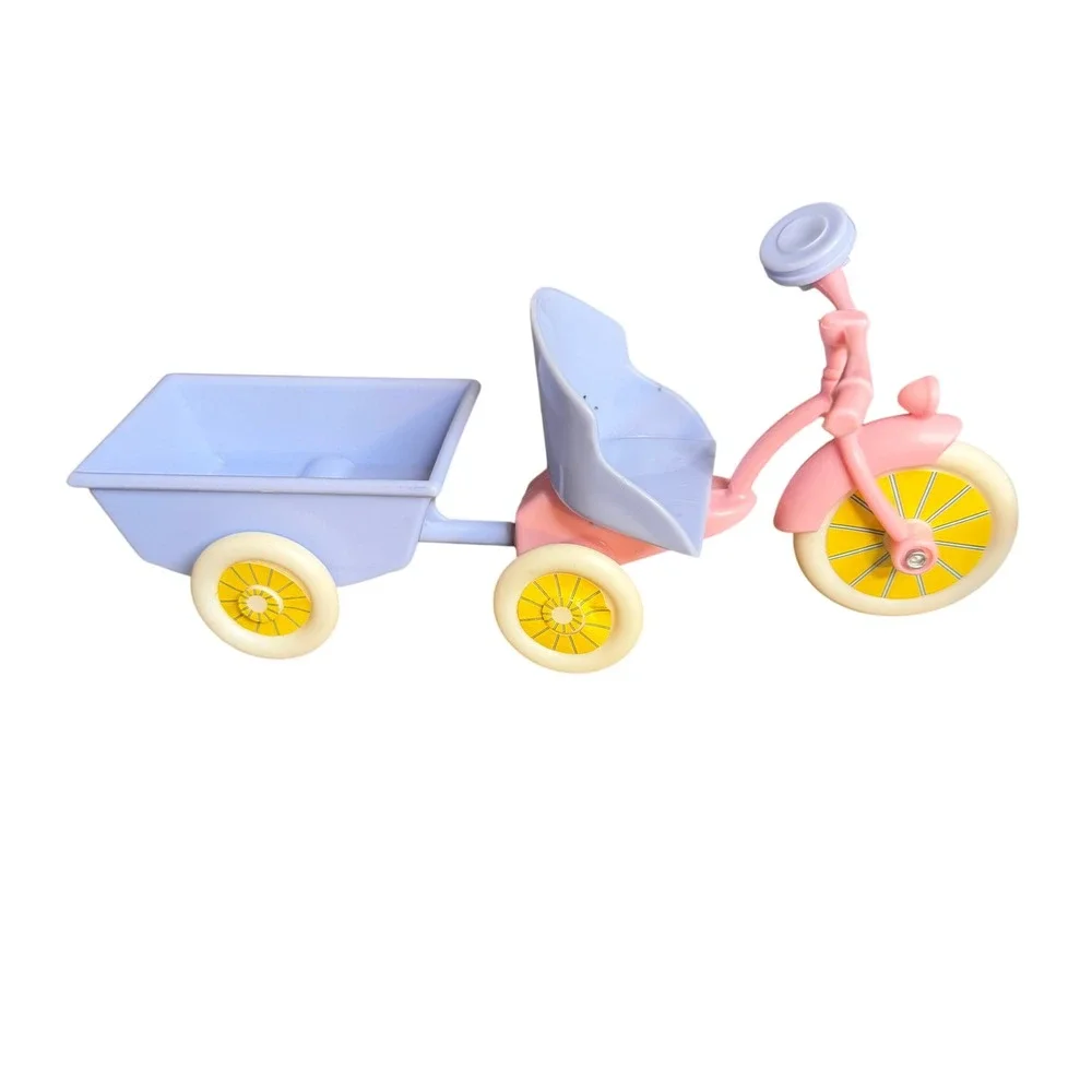 Vintage Barbie Heart Family Doll Playset w/ Tricycle‎ Potty & Accessories Lot